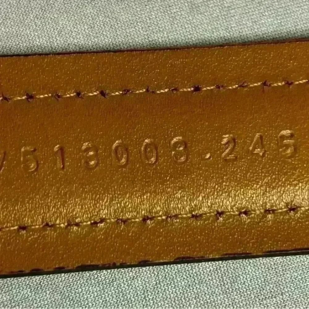 Men's 40 x 1 inch Chaps Leather Belt in Cognac in